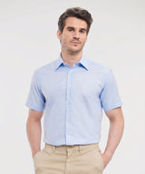 Russell Collection Short Sleeve Easycare Tailored Oxford Shirt