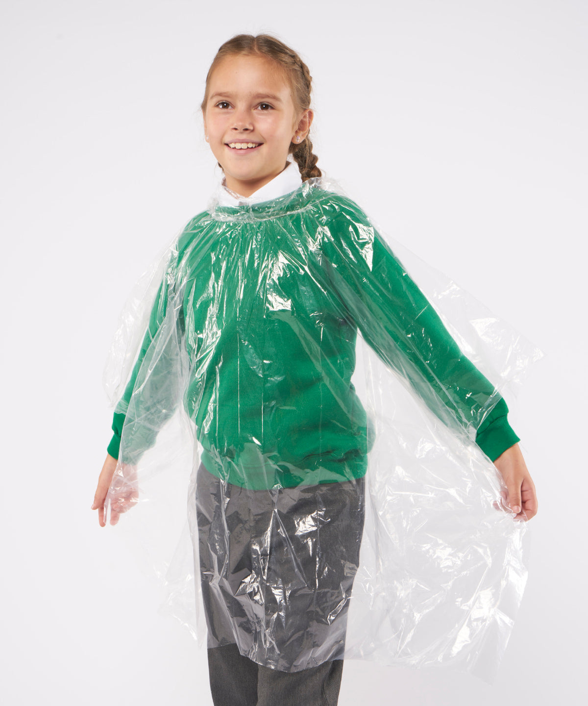 Home & Living Kids Emergency Hooded Plastic Poncho