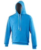 Awdis Just Hoods Varsity Hoodie - Sapphire Blue/Heather Grey*