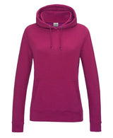 Awdis Just Hoods Women's College Hoodie - Hot Pink