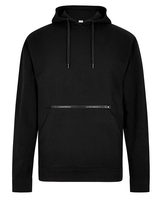 Kustom Kit KK338 Regular Fit Piqué Hoodie With Zipped Pocket
