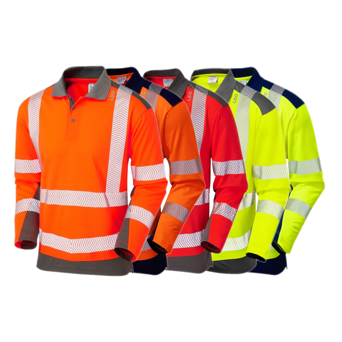 Leo Workwear WRINGCLIFF Leo EcoViz Performance + Dual Colour Polo Shirt