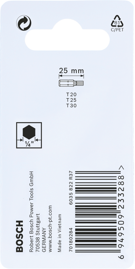 Bosch Professional Impact Control T10 - 50mm (1pc)