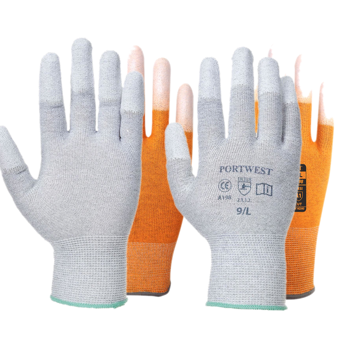 Portwest Antistatic PU Fingertip Glove