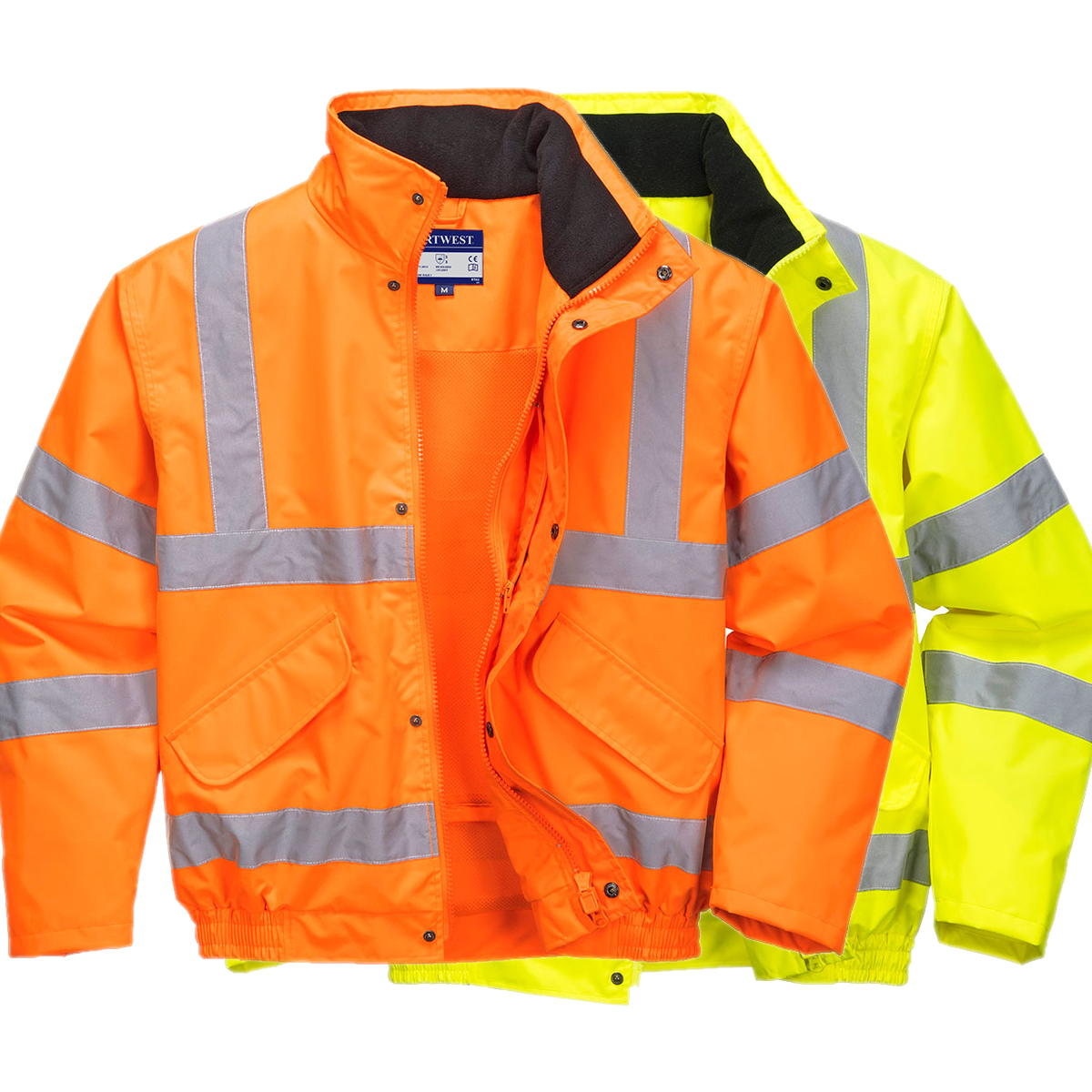 Portwest Hi-Vis Breathable Rain Bomber Jacket