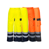Portwest Hi-Vis Contrast Trousers - Lined