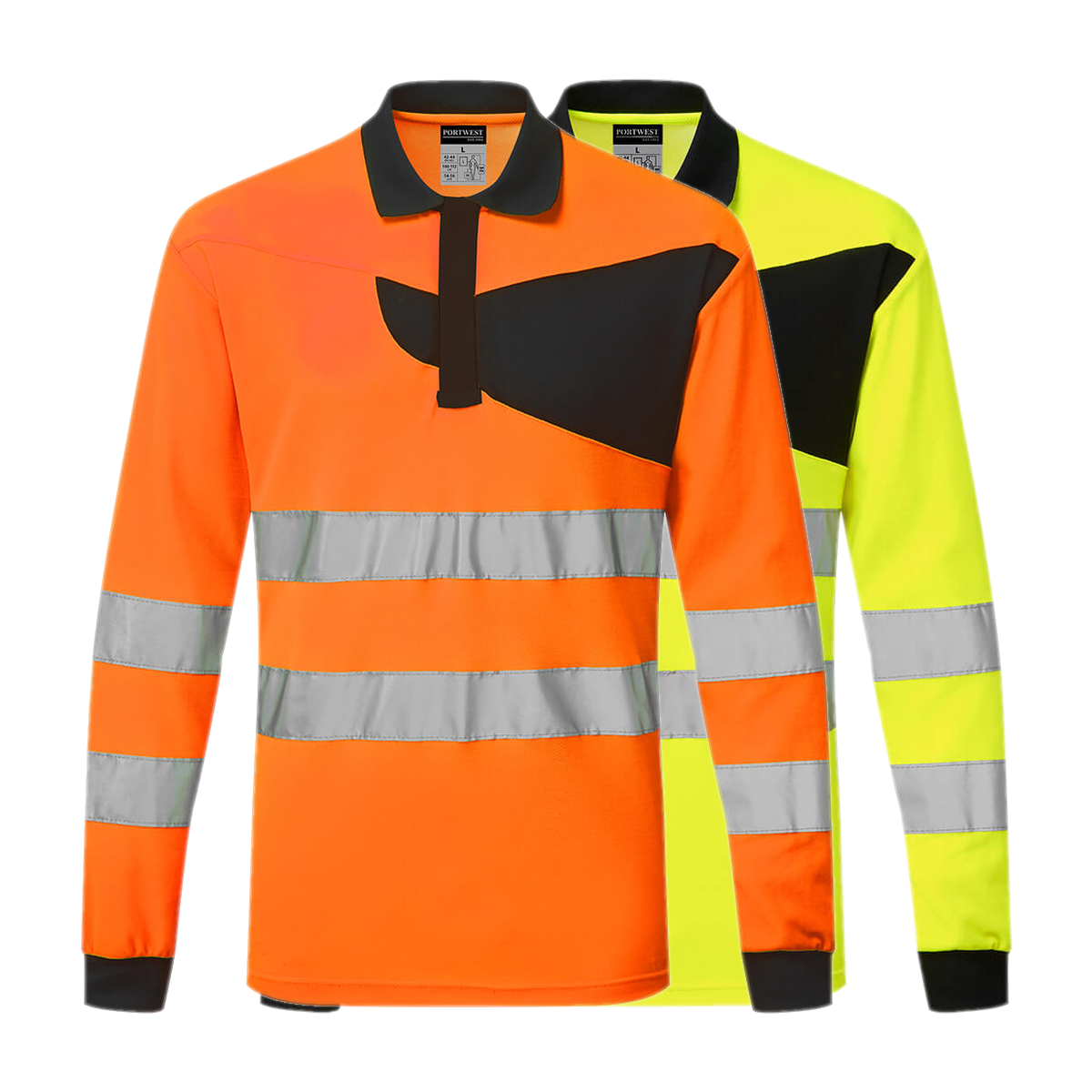 Portwest PW2 Hi-Vis Polo Shirt L/S