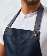 Premier District Waxed-Look Denim Bib Apron