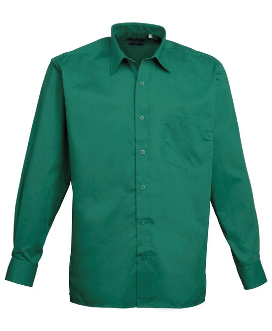 Premier Long Sleeve Poplin Shirt - Emerald