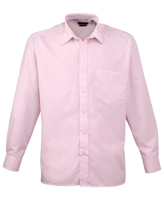 Premier Long Sleeve Poplin Shirt - Pink