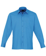 Premier Long Sleeve Poplin Shirt - Sapphire