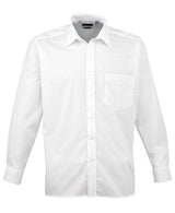 Premier Long Sleeve Poplin Shirt - White