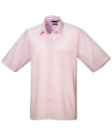 Premier Short Sleeve Poplin Shirt - Pink