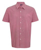 Premier Microcheck (Gingham) Short Sleeve Cotton Shirt