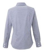 Premier Women's Microcheck (Gingham) Long Sleeve Cotton Shirt