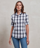 Premier Women's Ginmill Check Cotton Long Sleeve Shirt