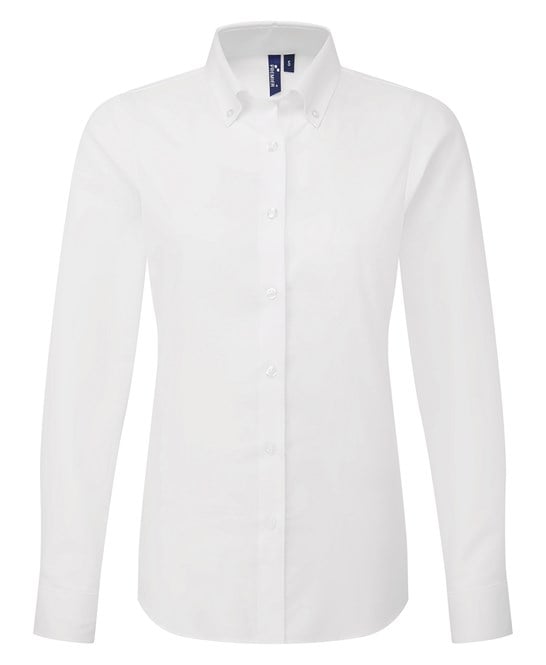 Premier PR384 Women’s ‘supreme’ Oxford Long Sleeve Shirt