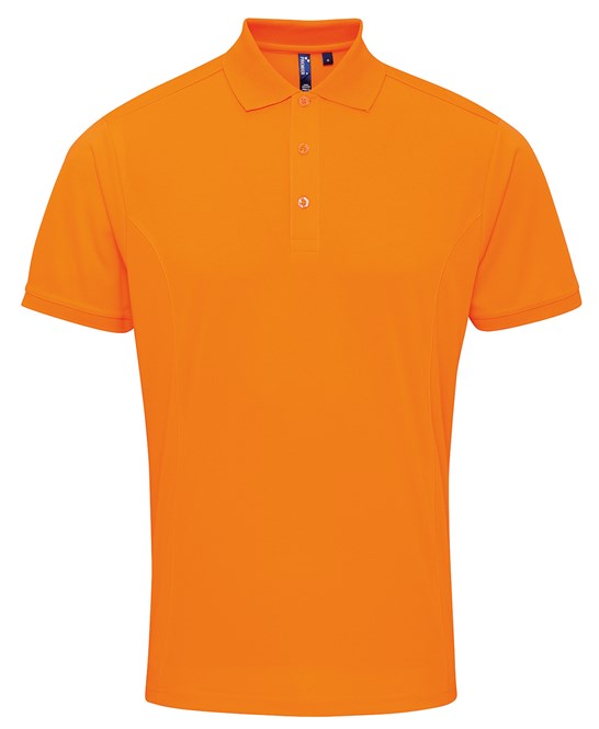 Premier Coolchecker® Piqué Polo - Neon Orange