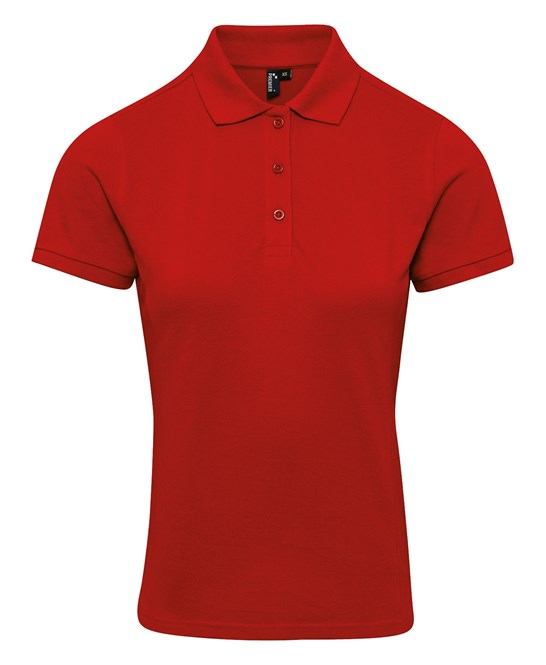 Premier Women's Coolchecker® Plus Piqué Polo - Red