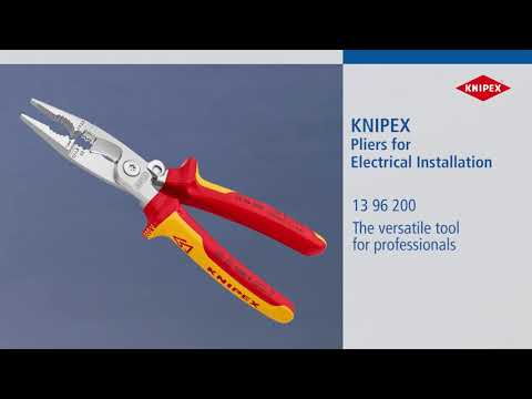 Knipex VDE Multifunctional Installation Pliers with Opening Spring 200mm