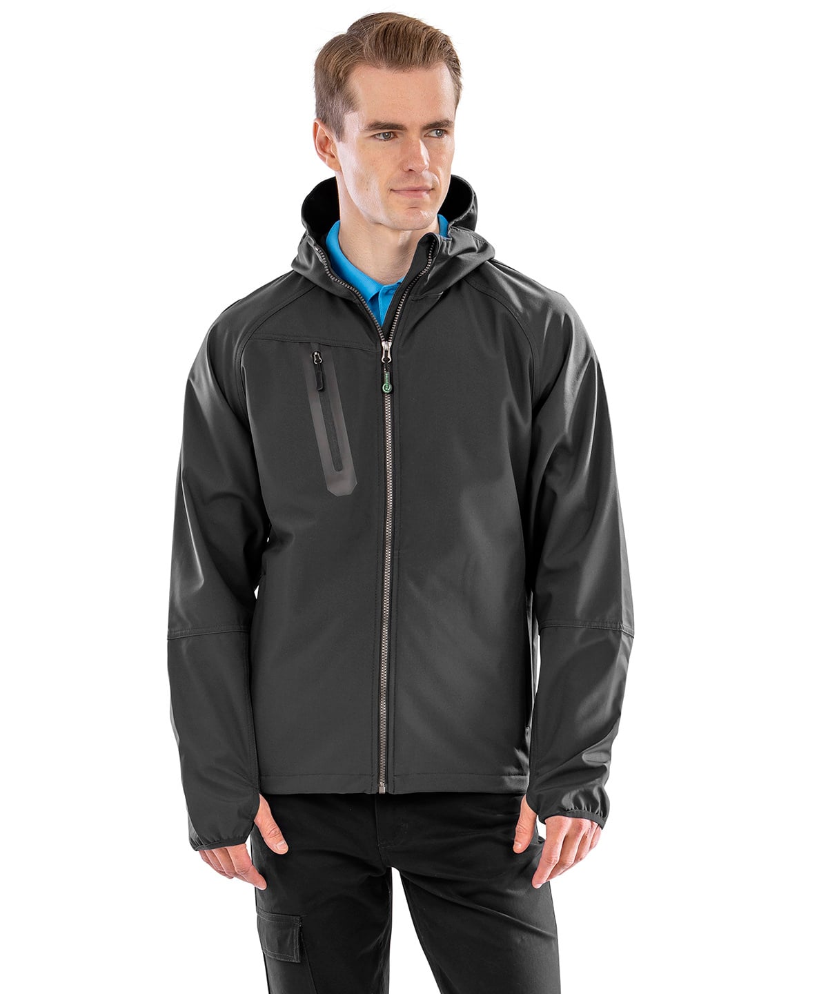 Result Recycled R909X 3-Layer Recycled Printable Casual Hooded Softshell