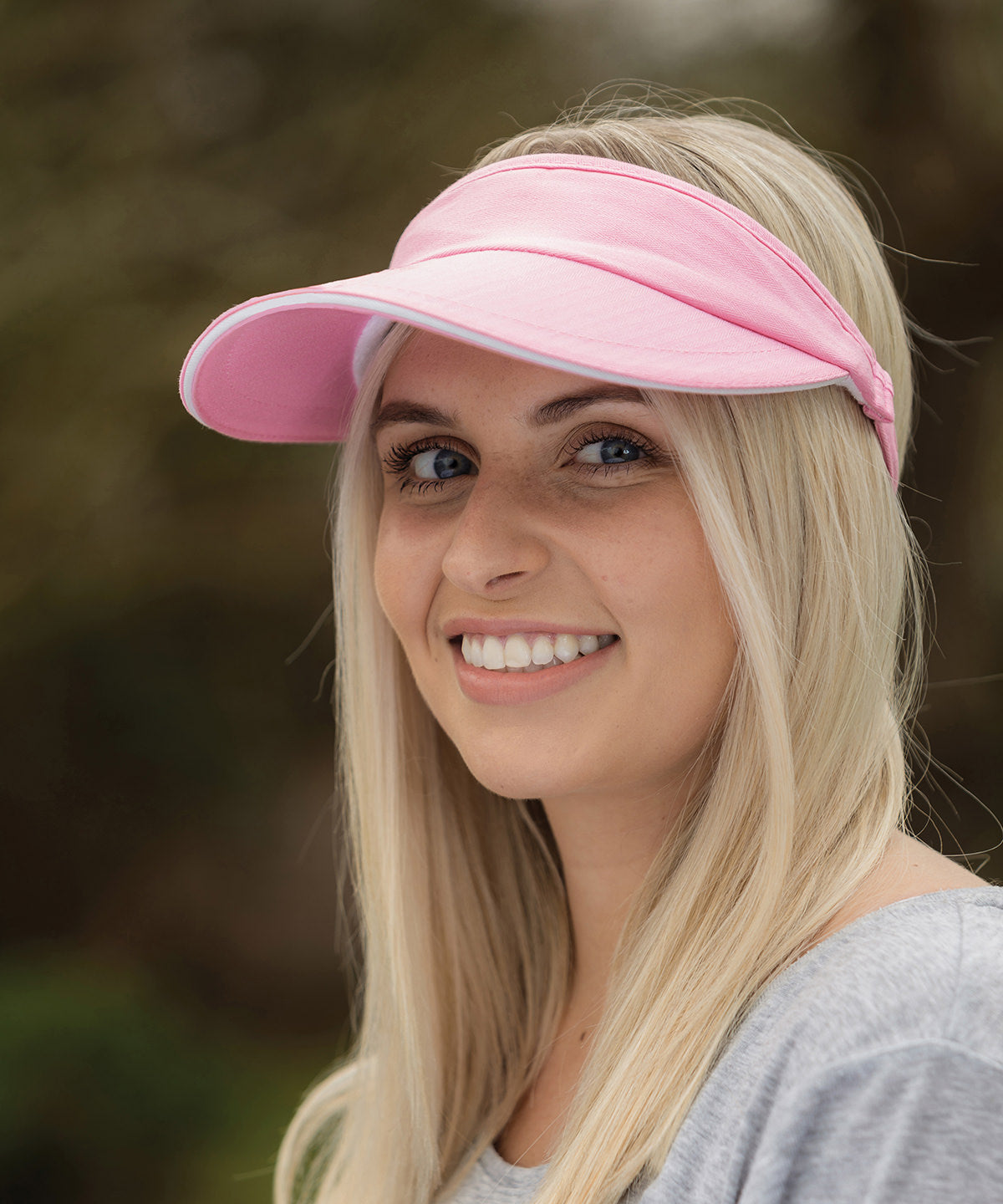 Result Headwear Herringbone Sun Visor With Sandwich Peak