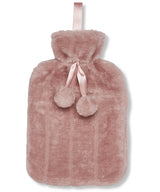 Ribbon Luxury Classic Faux Fur Hot Water Bottle And Cover