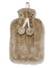 Ribbon Luxury Classic Faux Fur Hot Water Bottle And Cover