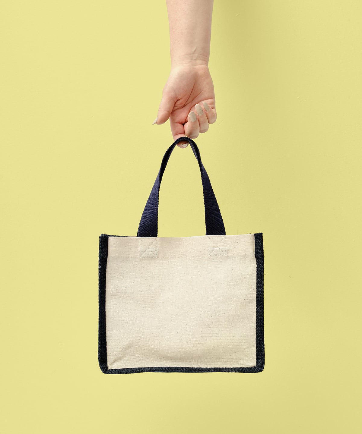 Nutshell® RL201 Jute Canvas Panel Shopper