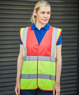 Prortx High Visibility Waistcoat - HV Yellow/Purple