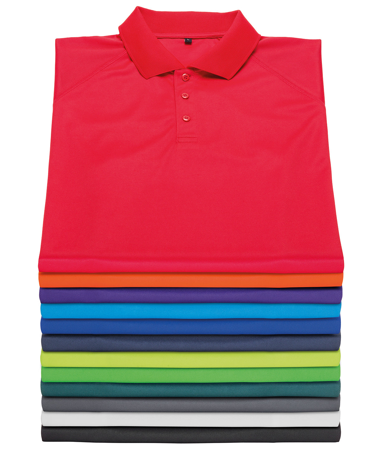 Spiro Performance Aircool Polo Shirt - Flo Orange