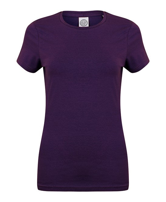 Sf Feel Good Women's Stretch T-Shirt - Deep Purple