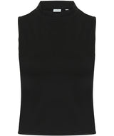 Sf Women's High Neck Crop Vest