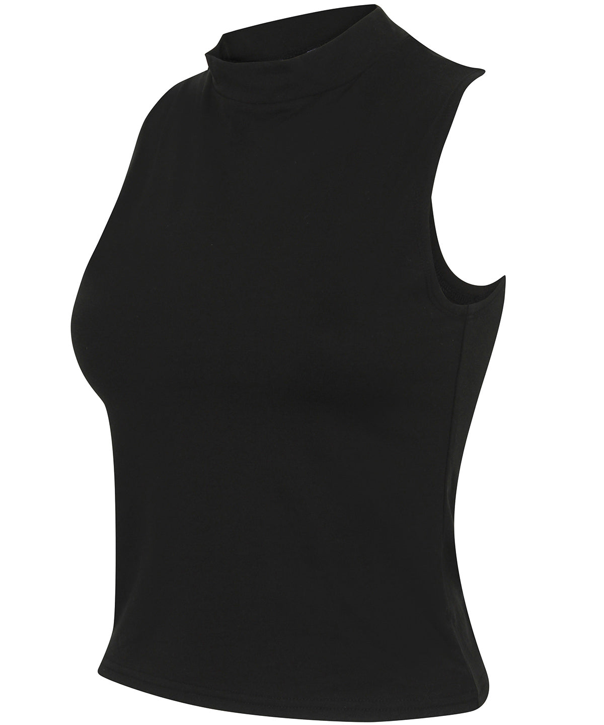 Sf Women's High Neck Crop Vest