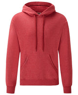 Fruit Of The Loom Classic 80/20 Hooded Sweatshirt - Heather Red