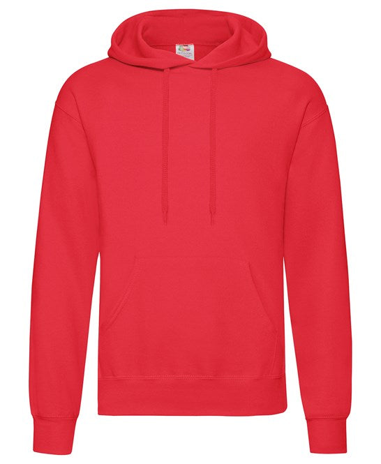 Fruit Of The Loom Classic 80/20 Hooded Sweatshirt - Red