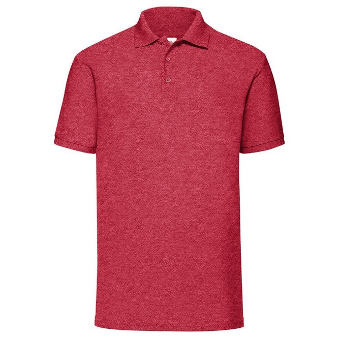 Fruit Of The Loom 65/35 Polo - Heather Red