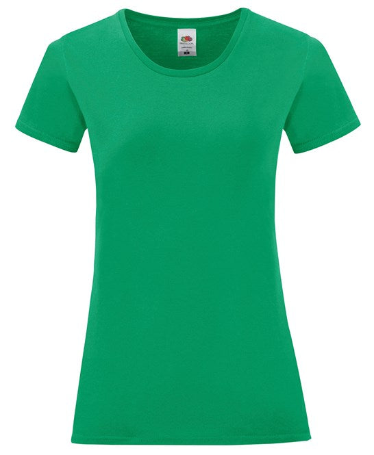 Fruit Of The Loom Women's Iconic T - Kelly Green