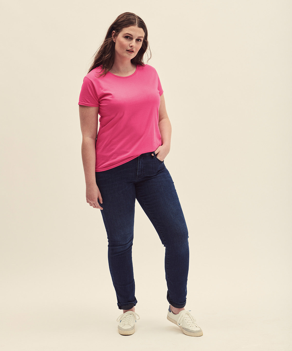 Fruit Of The Loom Women's Iconic T - Powder Rose