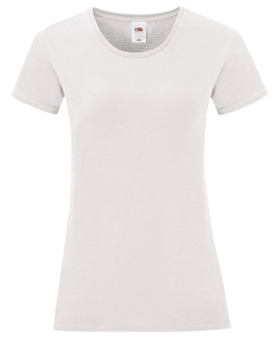 Fruit Of The Loom Women's Iconic T - White