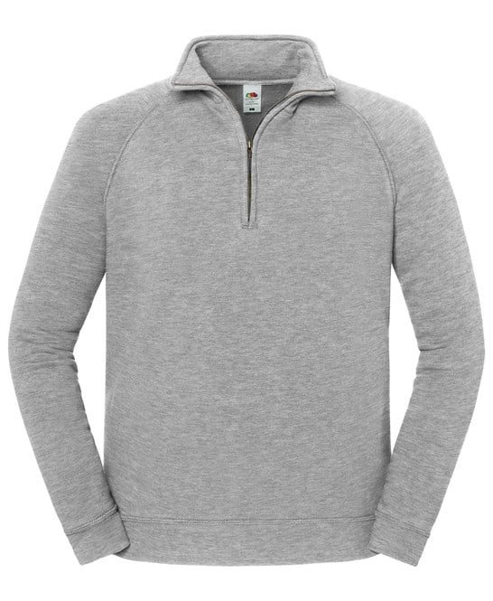 Fruit of the Loom SS444 Iconic Premium Zip-Neck Sweat