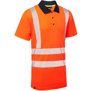 Supertouch Hi-Vis Eco Coolmax Short Sleeve Polo