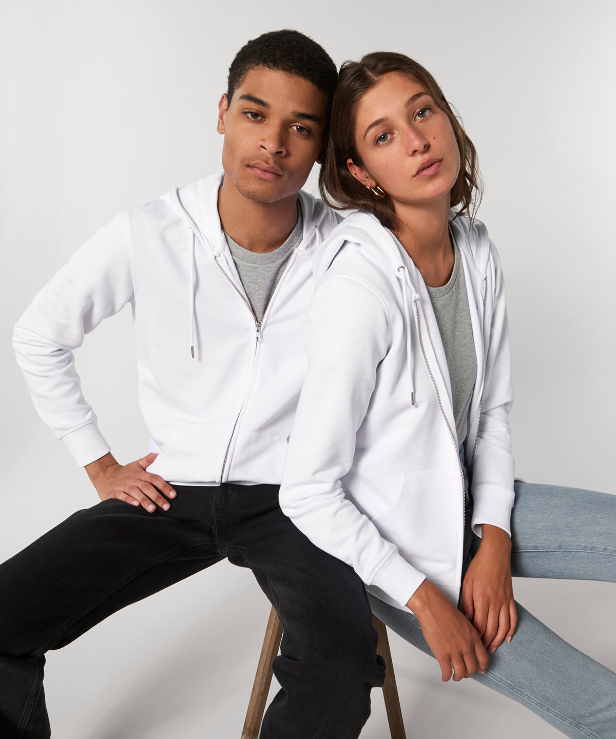 Stanley/Stella Unisex Connector Essential Zip-Thru Hoodie Sweatshirt (Stsu820)