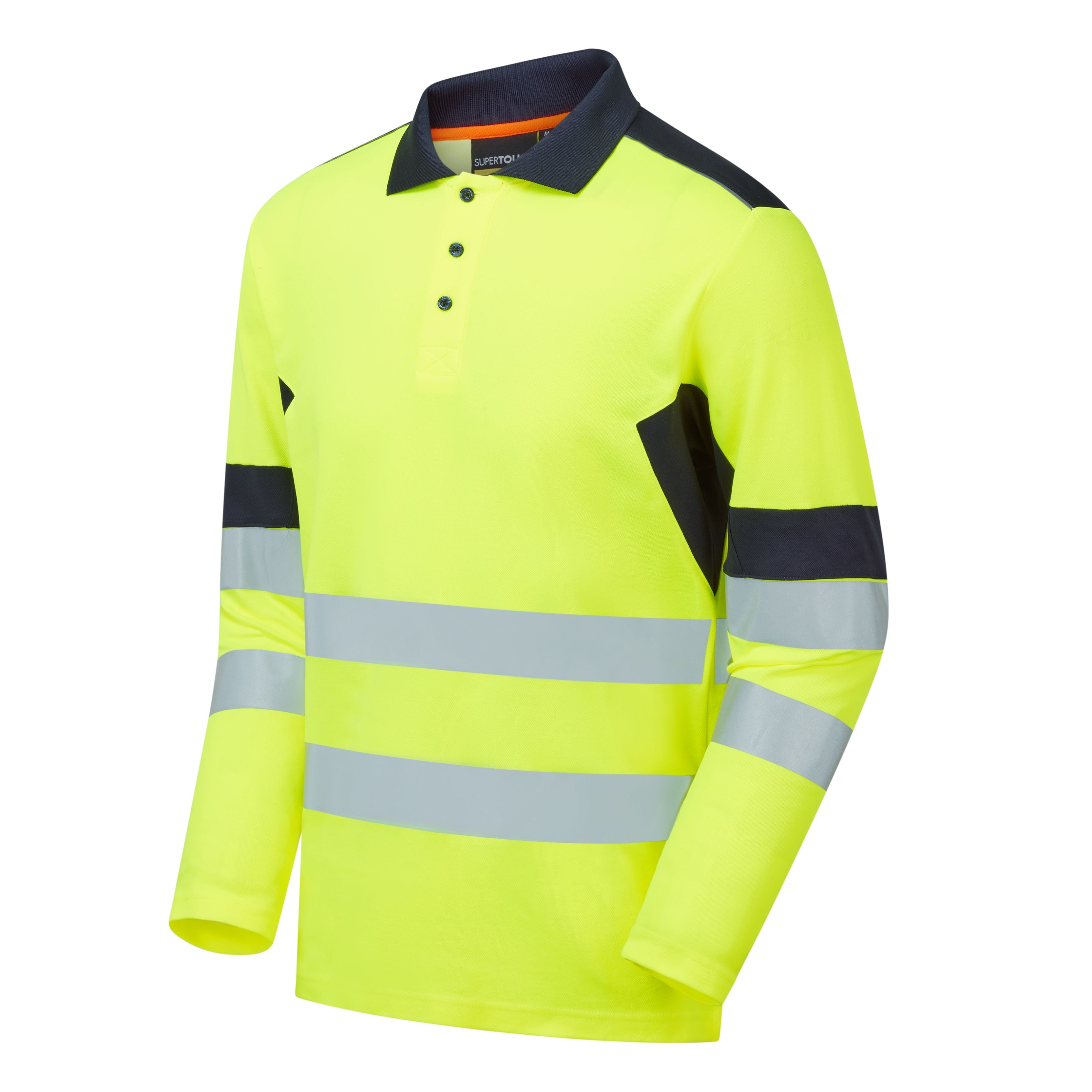 Supertouch System Hi-Vis Eco Long Sleeve Polo