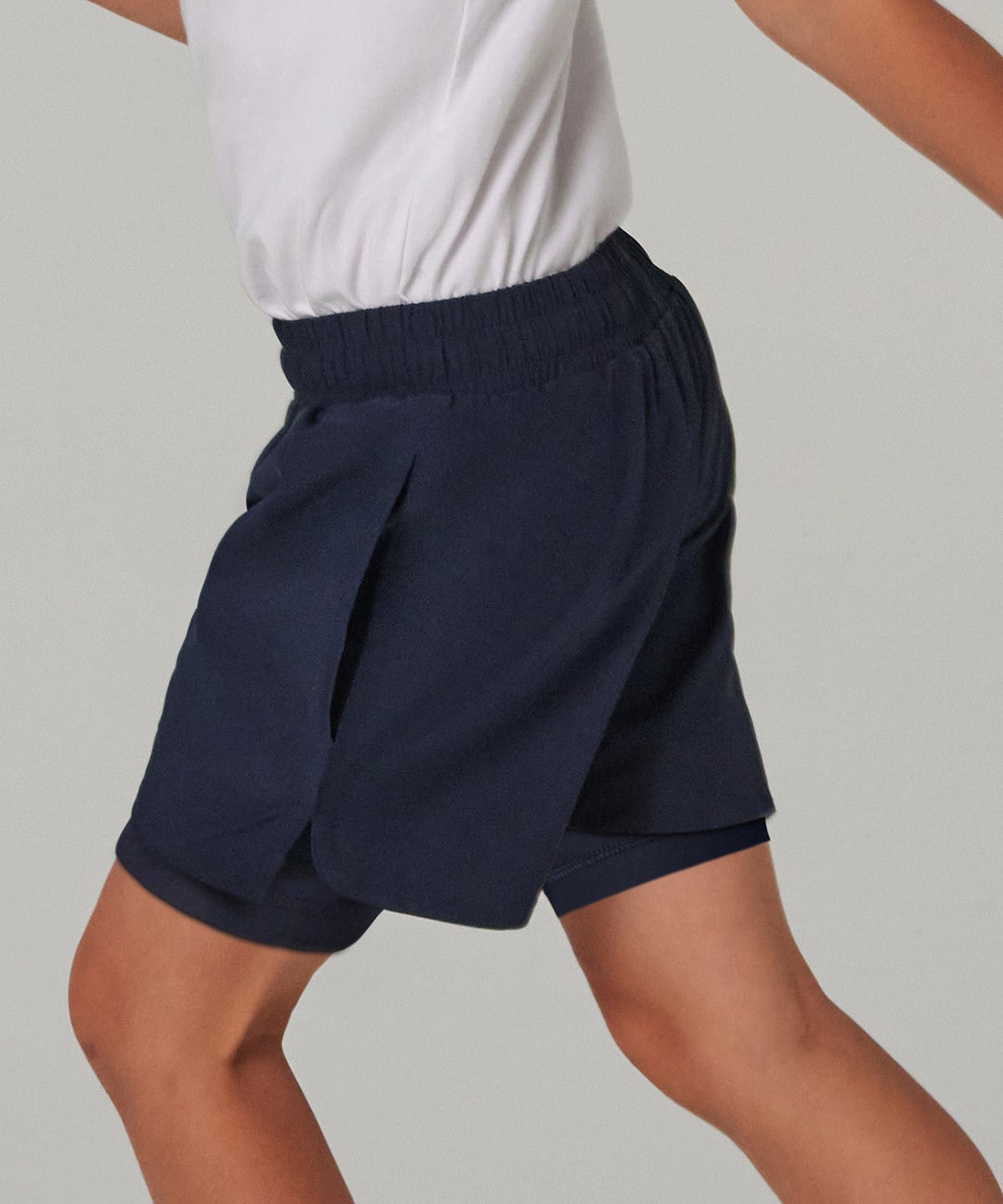 Tombo TL617 Kids Double-Layer Sports Shorts
