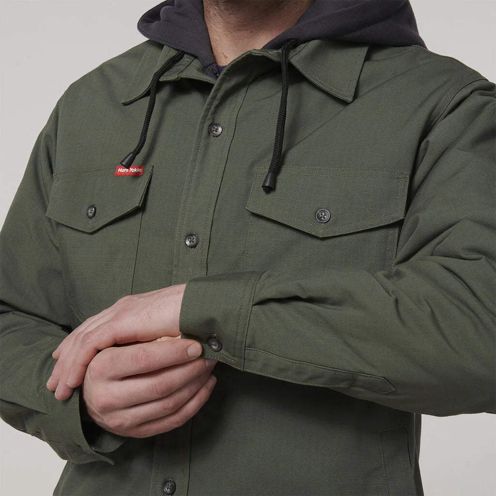 Hard Yakka Quilted Solid Shacket