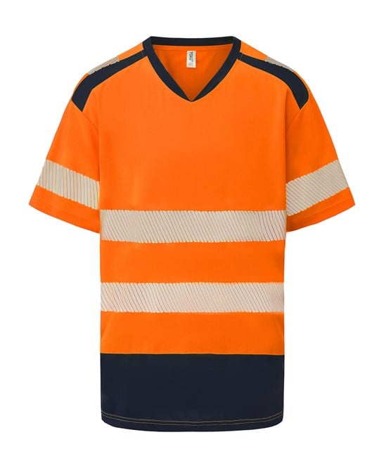 Yoko YK054 Hi-Vis Mandarin Collar Comfort Trim T-Shirt (hvj430)