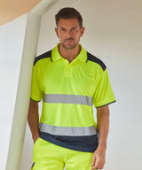 Yoko Hi-Vis Two-Tone Polo Shirt