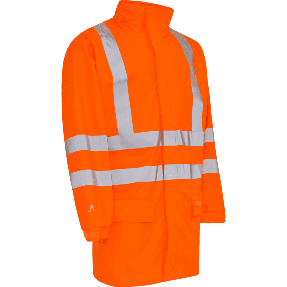 ELKA Dry Zone Visible Jacket 026301R #colour_hi-vis-orange