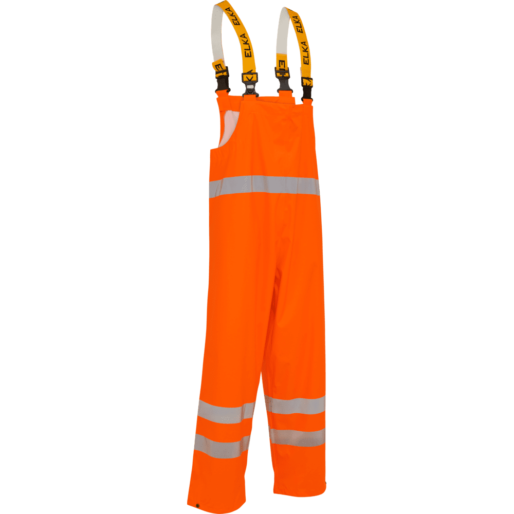 ELKA Dry Zone Visible Bib & Brace 028800R #colour_hi-vis-orange